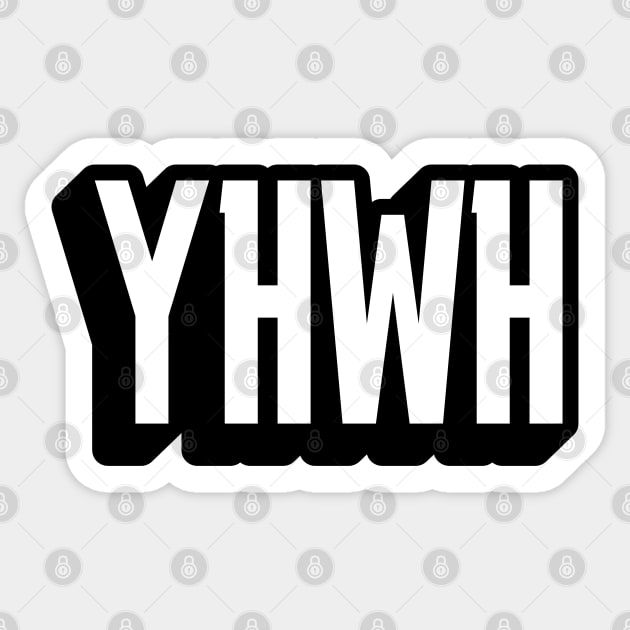 YHWH Sticker by Church Store